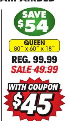 Big 5 Intex Queen 16.5 Deluxe Dura-Beam Pillow Rest Airbed with Built-In Electric Pump offer