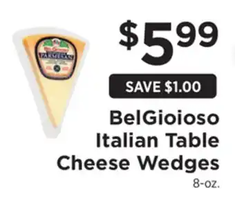 ShopRite Italian Table Cheese Wedges offer