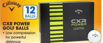 Big 5 Callaway CXR Power Golf Balls - 1-Dozen offer