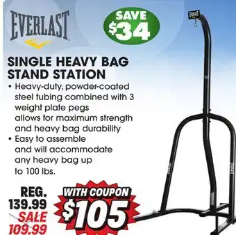 Big 5 Everlast Single Heavy Bag Stand Station offer