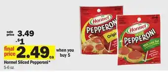 Meijer Hormel Sliced Pepperoni offer
