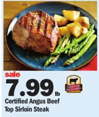 Meijer Certified Angus Beef Top Sirloin Steak offer