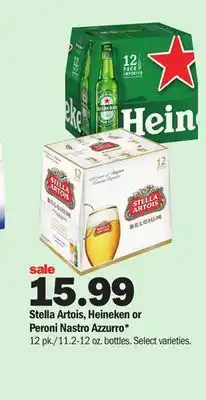 Meijer Stella Artois, Heineken or Peroni Nastro Azzurro offer