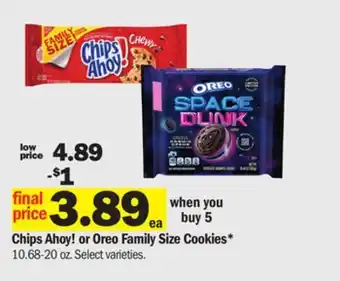 Meijer Chips Ahoy! or Oreo Family Size Cookies offer