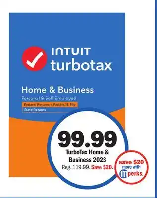 Meijer TurboTax Home & Business 2023 offer