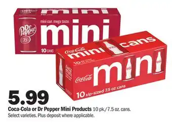 Meijer Coca-Cola or Dr Pepper Mini Products offer