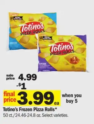 Meijer Totino's Frozen Pizza Rolls offer