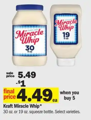 Meijer Kraft Miracle Whip offer