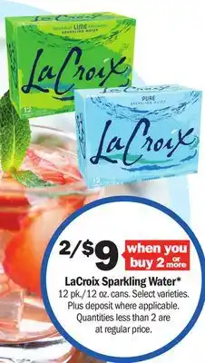 Meijer LaCroix Sparkling Water offer