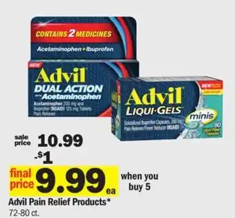 Meijer Advil Pain Relief Products offer