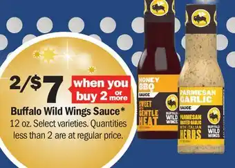 Meijer Buffalo Wild Wings Sauce offer
