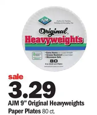 Meijer AJM 9 Original Heavyweights Paper Plates offer