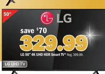 Meijer LG 50 4K UHD HDR Smart TV offer