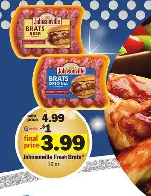 Meijer Johnsonville Fresh Brats offer