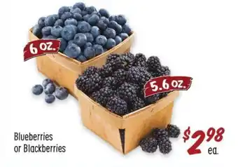Sprouts Farmers Market Blueberries or Blackberries offer