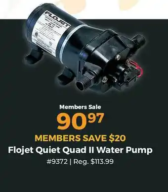 Camping World Flojet Quiet Quad Ii Water Pump offer