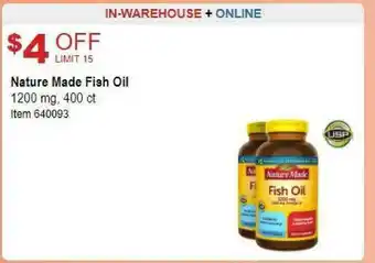 Costco Nature Made Fish Oil offer