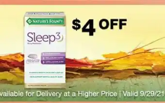 Costco Nature's Bounty Sleep³ offer