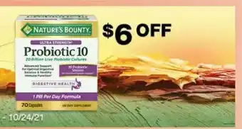 Costco Nature's Bounty Probiotic 10 offer