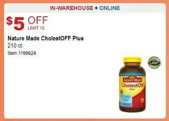 Costco Nature Made CholestOff Plus offer