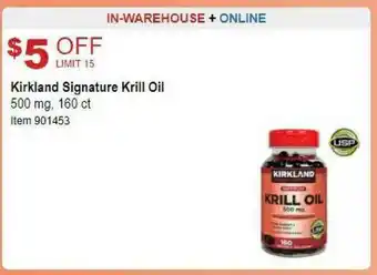 Costco Kirkland Signature Krill Oil offer