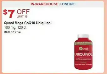 Costco Qunol Mega CoQ10 Ubiquinol offer