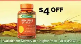 Costco Nature's Bounty Immune 24 Hour+ offer