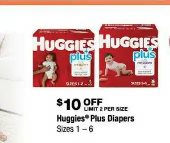 Costco Huggies® Plus Diapers offer