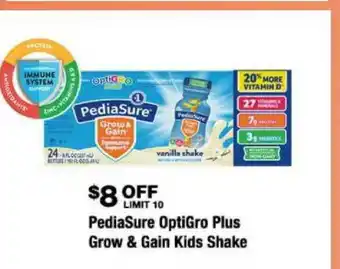 Costco PediaSure OptiGro Plus Grow & Gain Kids Shake offer