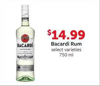 Fareway Bacardi Rum 750ml offer