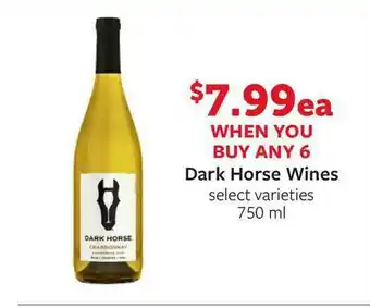 Fareway Dark Horse Wines 750 Ml offer
