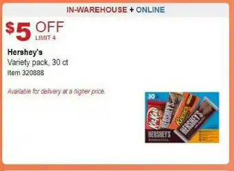 Costco Hershey's offer