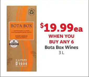 Fareway Bota Box Wines 3L offer
