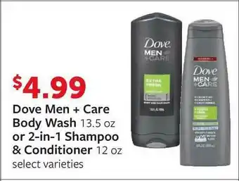Fareway Dove Men + Care Body Wash Or 2-in-1 Shampoo & Conditioner offer