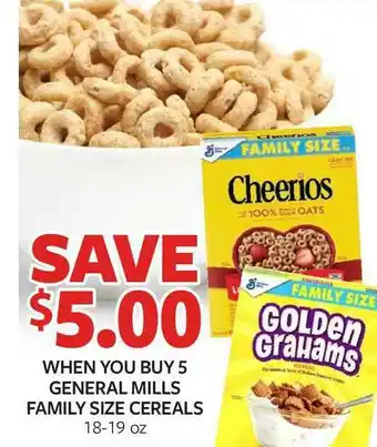 Fareway General Mills Family Size Cereals offer