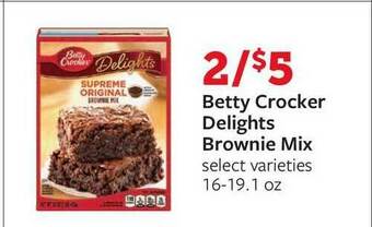 Fareway Betty Crocker Delights Brownie Mix offer