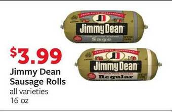Fareway Jimmy Dean Sausage Rolls offer