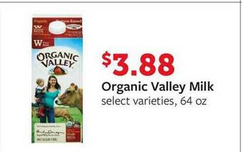 Fareway Organic Valley Milk offer