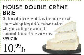 Market of Choice House Double Crème Brie offer