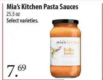 Market of Choice Mia's Kitchen Pasta Sauces offer