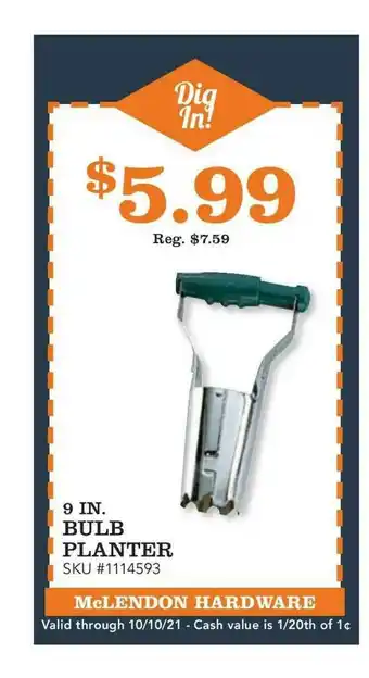 9 In. Bulb Planter