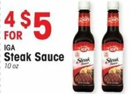 IGA Steak Sauce 10 oz offer