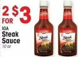 IGA Steak Sauce 10 oz offer