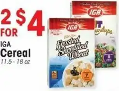 IGA IGA Cereal 11.5-18 oz offer