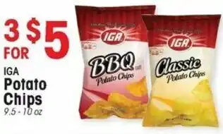 IGA Potato Chips 9.5-10 oz offer