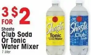IGA Club Soda Or Tonic Water Mixer 1 Liter offer