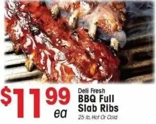 IGA BBQ Full Slab Ribs offer
