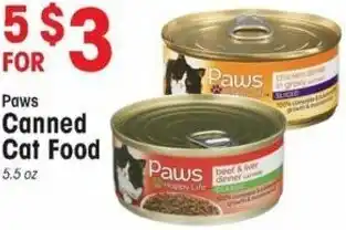 IGA Paws Canned Cat Food 5.5 oz offer