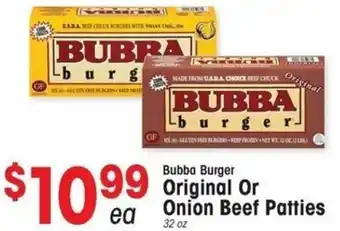 IGA Original Or Onion Beef Patties 32 oz offer