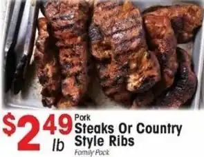 IGA Steaks Or Country Style Ribs offer